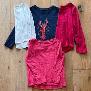 Girls vineyard vines set of 4 long sleeve shirts